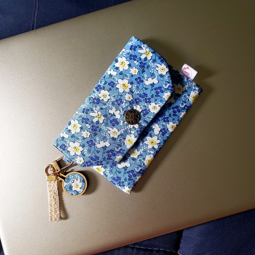 Móc Khóa Handmade Bọc Vải Phong Cách Vintage