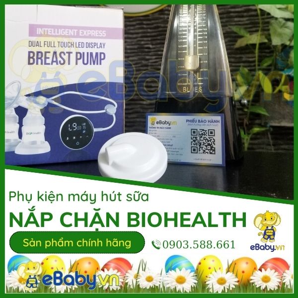 Nắp chặn trên máy hút sữa Biohealth - Nắp đậy cổ phễu - Nắp đậy màn hút Biohealth chính hãng