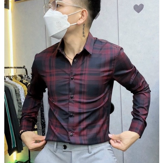Sơ Mi Kẻ Sọc Nam Chất Đẹp Chuẩn From Body