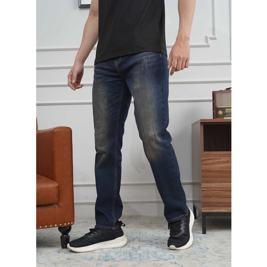 Quần jean nam xanh đen ánh tím JONATHAN QJ024 vải denim cao cấp co dãn nhẹ 4 chiều, form chuẩn đẹp, trẻ trung, hottrend