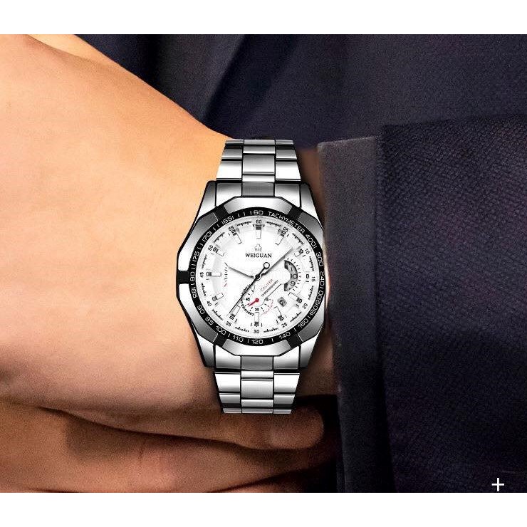 Đồng Hồ Nam WEIGUAN Automatic Dây Thép Không Gỉ Cao Cấp Cho Nam Giới( Tặng Kèm Tháo Chốt) | BigBuy360 - bigbuy360.vn
