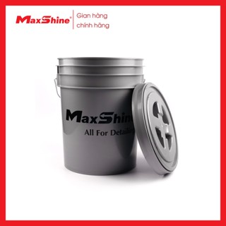 Xô rửa xe chi tiết có nắp đậy MSB03 Maxshine được làm từ nhựa đúc phun bền cho khả năng ngăn ngừa vỡ và độ bền cao