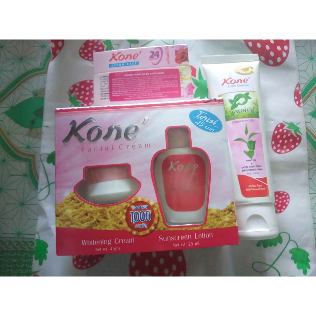 Combo 3 món dưỡng trắng kone thái lan