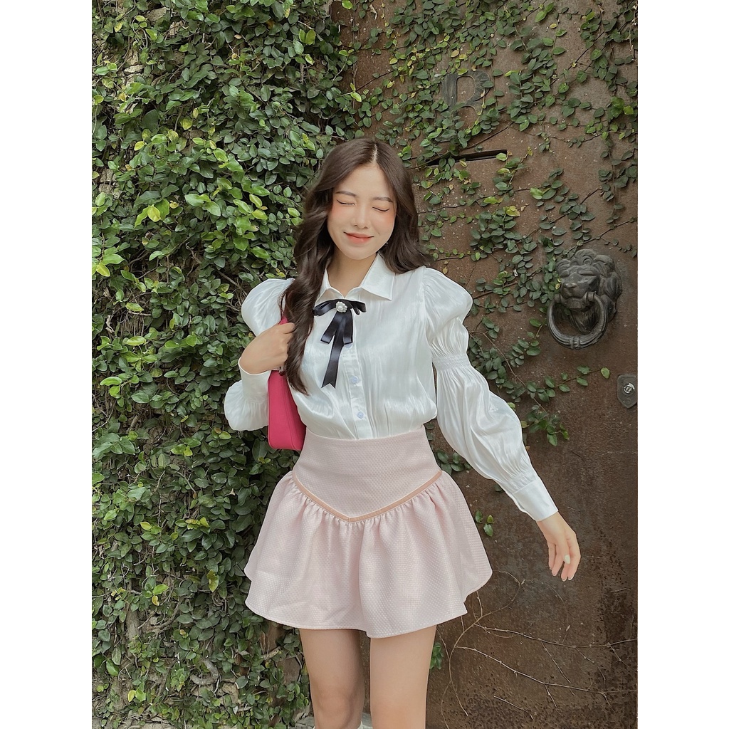 Somee studio Set dạ tweed croptop Elaine Set