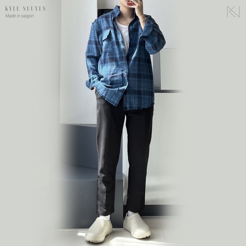 ÁO SƠMI CARO 2 OVERSIZE - OUTLINE SHIRT'S KN