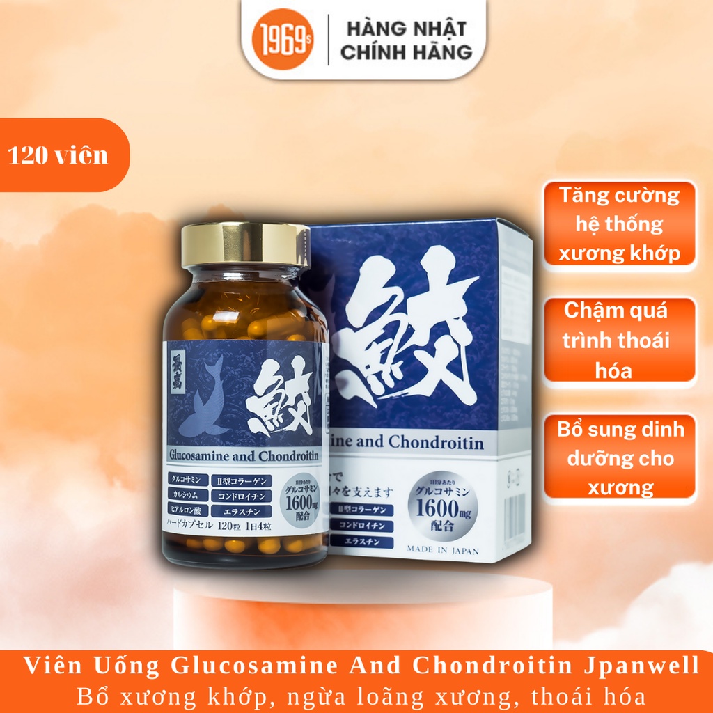 Viên uống bổ xương, bổ sung canxi cho cơ thể Glucosamine and Chondroitin - 1969s Việt Nam