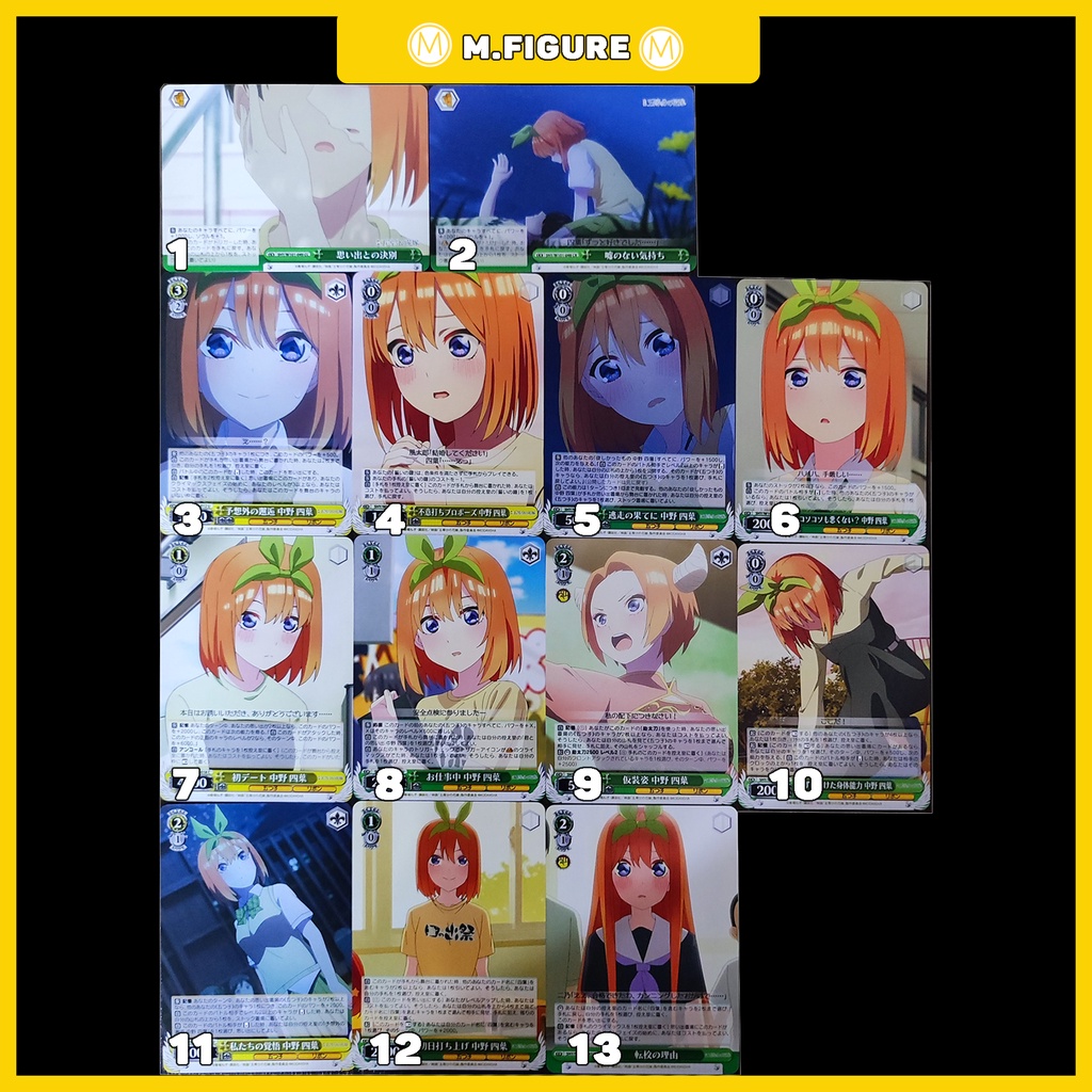 25 THẺ NGẪU NHIÊN NHÀ CÓ 5 NÀNG DÂU - GOTOUBUN NO HANAYOME RANDOM 25 CARDS - Weiß Schwarz Card