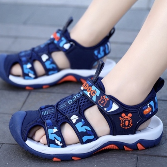 Sandal rọ bít mũi cho bé trai thương hiệu BOBDOG, phong cách thể thao bền đẹp, nhẹ và êm chân