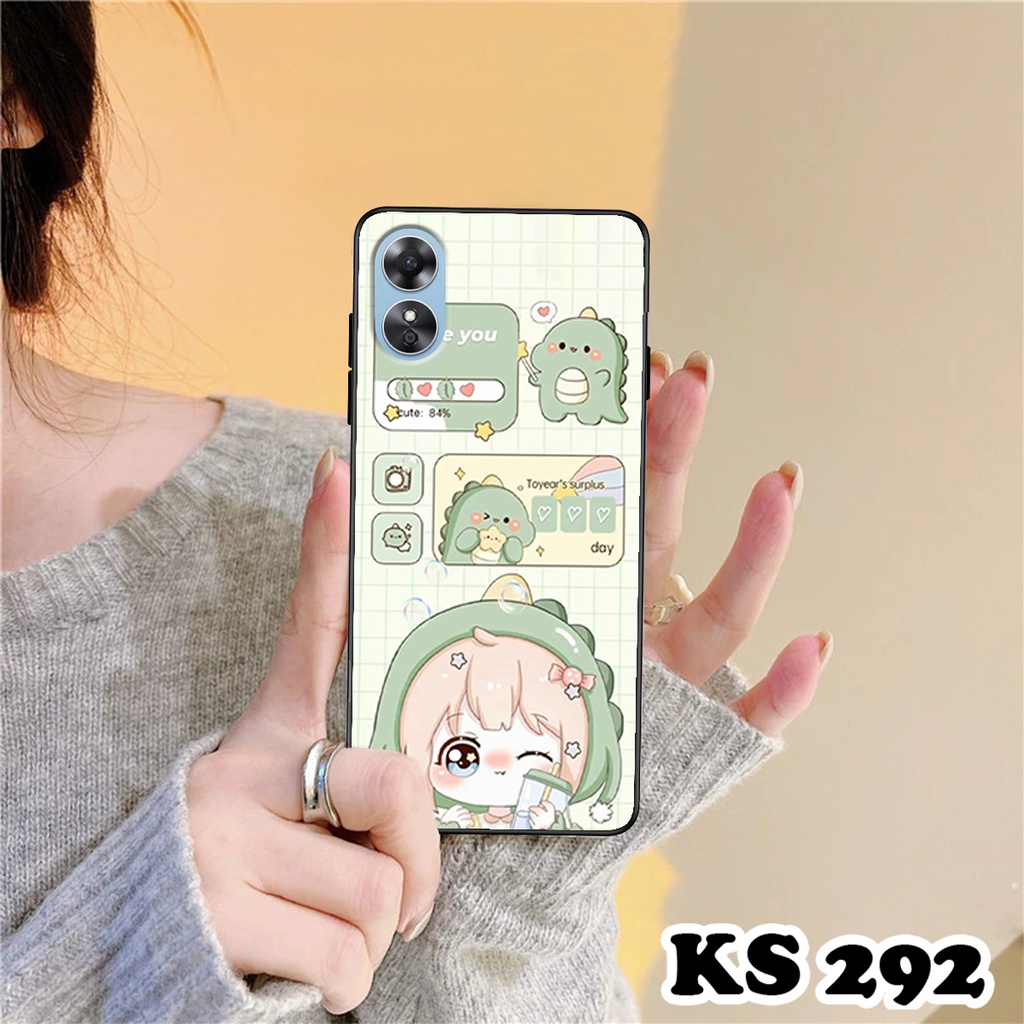 Ốp lưng Oppo A17 - A17k in hình khủng long DinoCute - Chất liệu TPU cao cấp