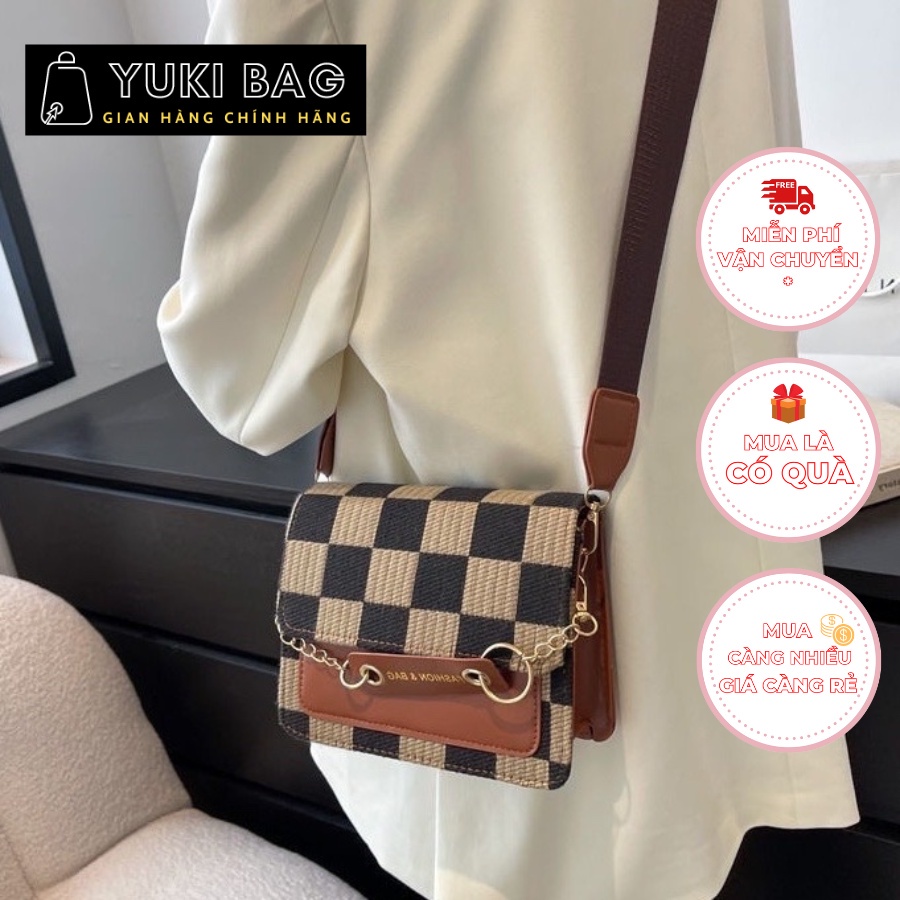 Túi xách nữ đeo chéo, đeo vai Yuki Bag, dùng đi chơi, đi học, dự tiệc, chất da đẹp, thời trang cao cấp size 19cm YB254