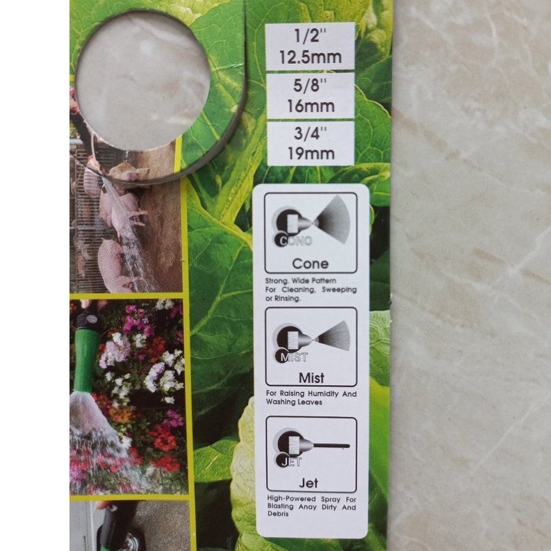 Đầu Vòi Tưới Cây Tăng Áp Đa Năng 27 Nối trực tiếp vào dây bơm - SUWA