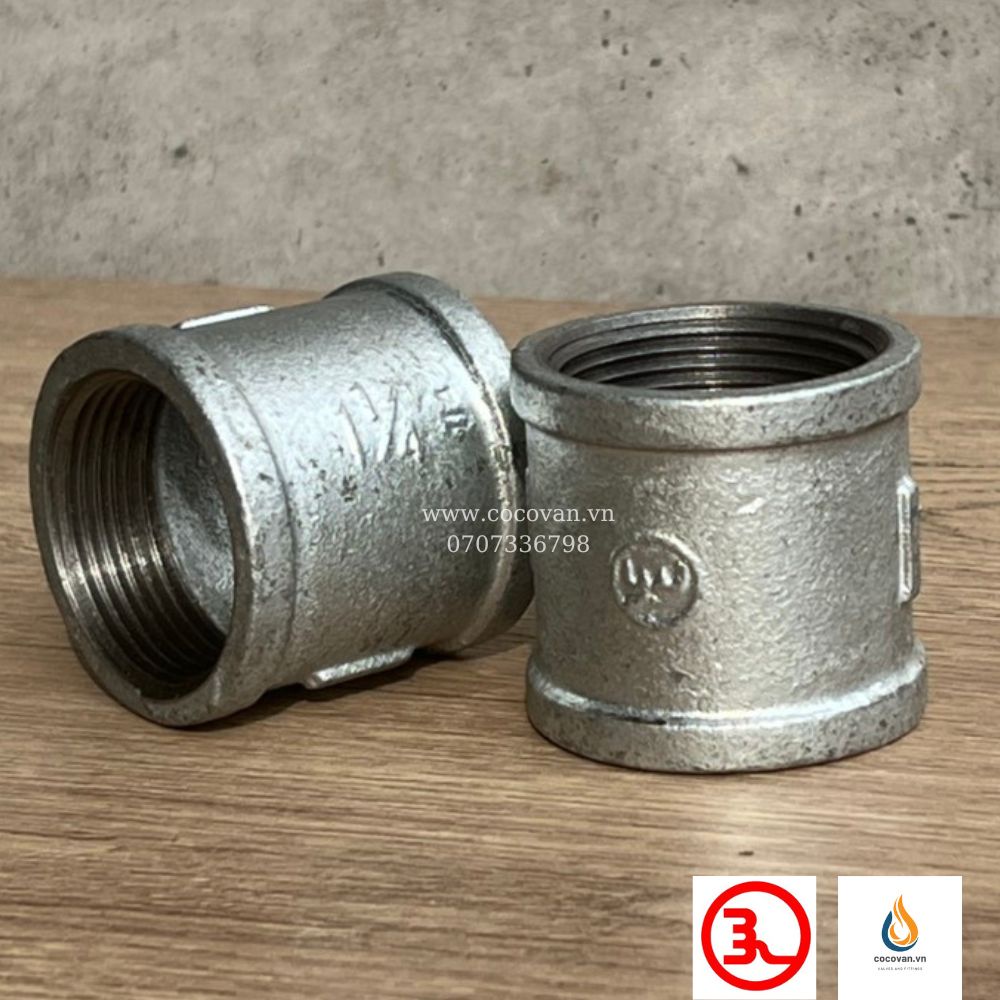 Măng sông ren mạ kẽm jianzhi 21mm đến 49mm
