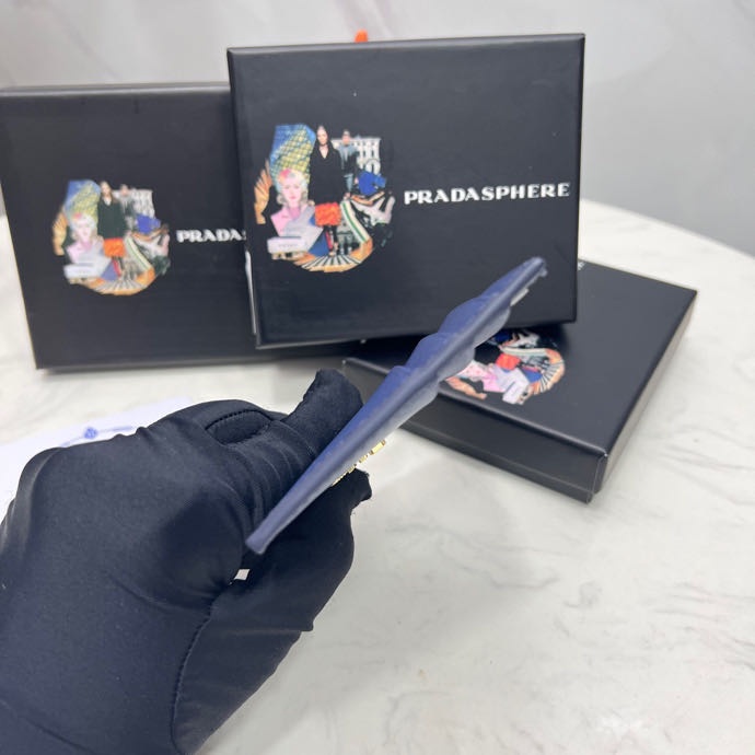 Túi Da Prada Đựng Thẻ Thời Trang Cho Nam Nữ