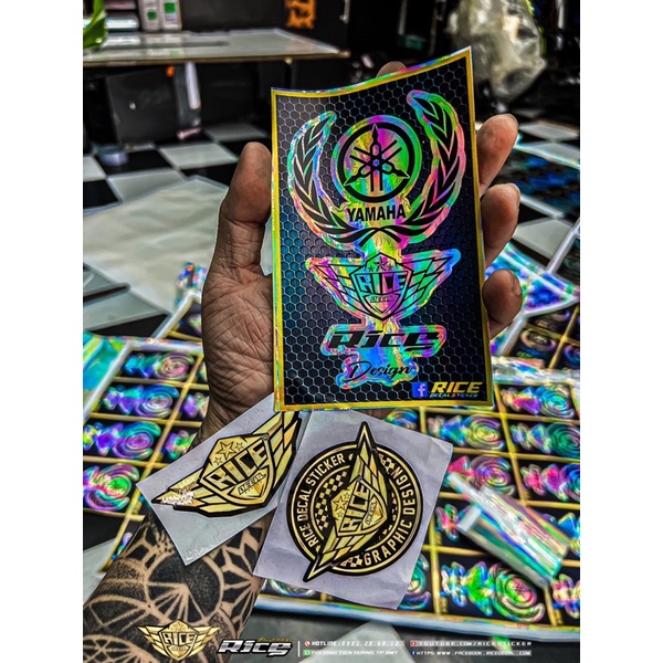 Tem Dán dè YAMAHA Titan Ricedecal®️