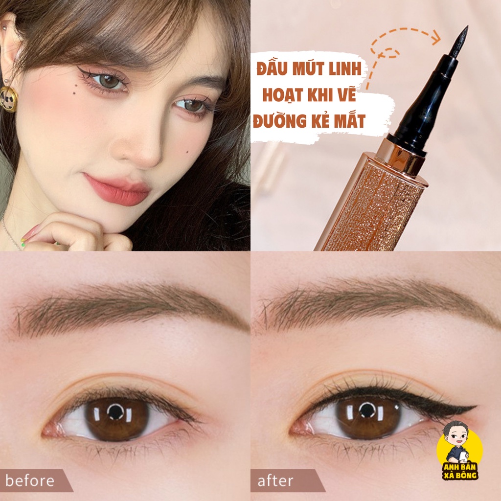 Bút Kẻ Mắt Nước WODWOD Waterproof Liquid Eyeliner W848