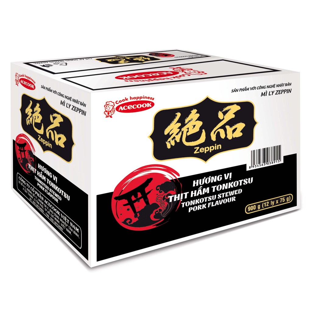Thùng Mì Ly Zeppin Nhật Bản 75g