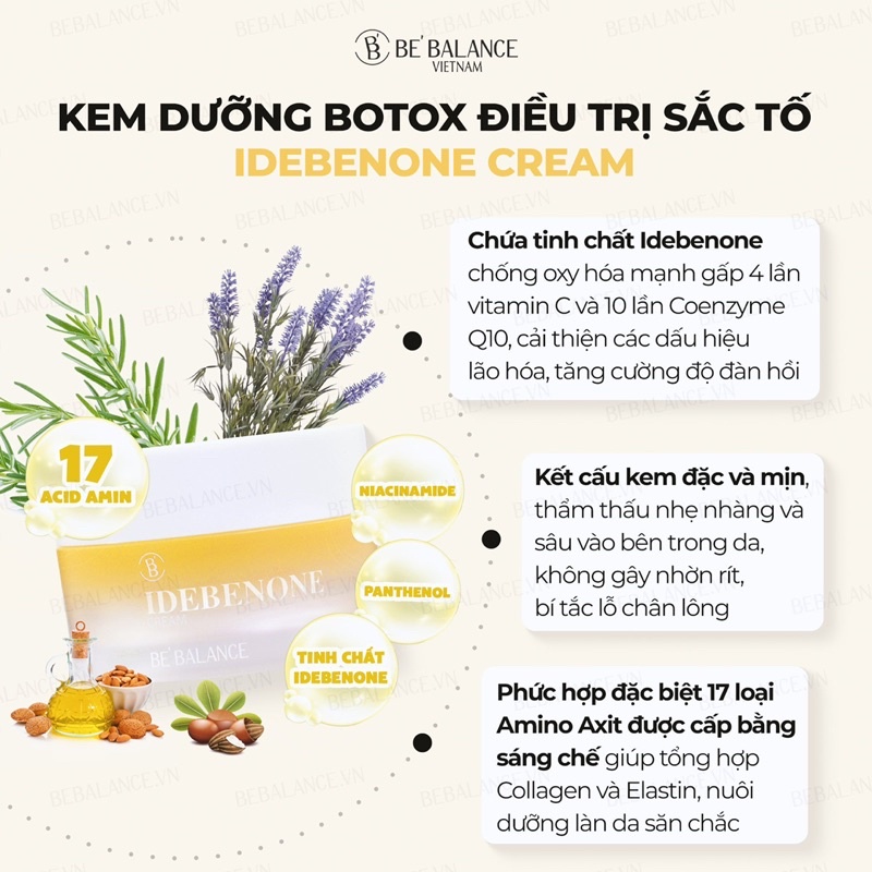 Kem dưỡng Chống lão hóa Be'Balance Idebenone Cream (50ml)