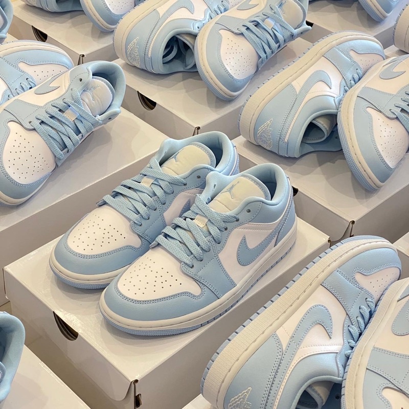 Giày Air Jordan 1 Low " Aluminum " Pastel Blue ( DC0774-141 )