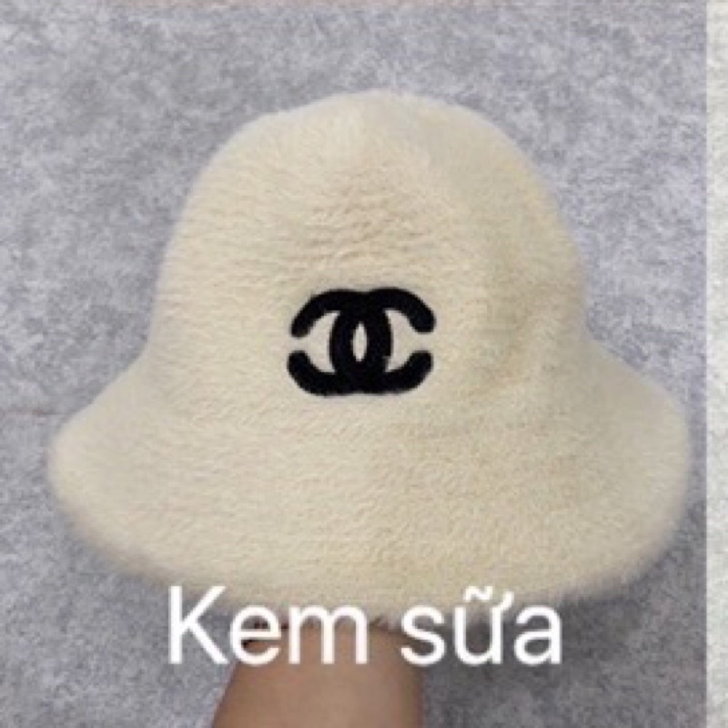 MŨ LÔNG CỪU, NÓN BUCKET LÔNG CỪU SIÊU MỀM MỊN Logo Ch, Ge CHUẨN HÀNG QC