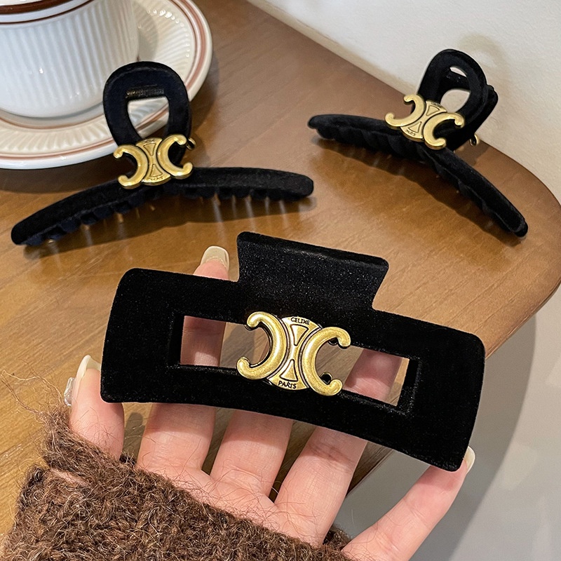 Kẹp Tóc Lớn Màu Đen Thời Trang Dành Cho Nữ