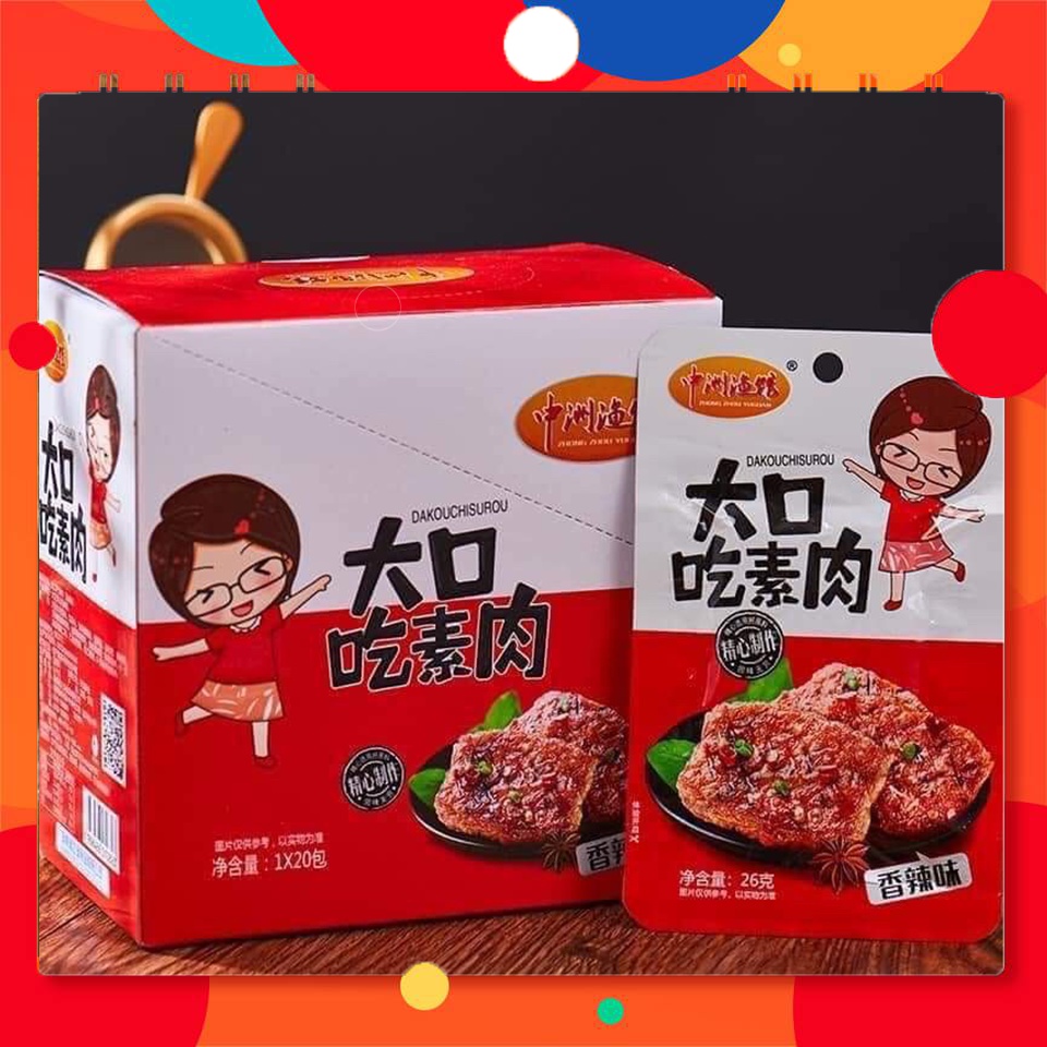 Hộp 20 Gói Thịt Bò Nướng BBQ Chay Siêu Ngon