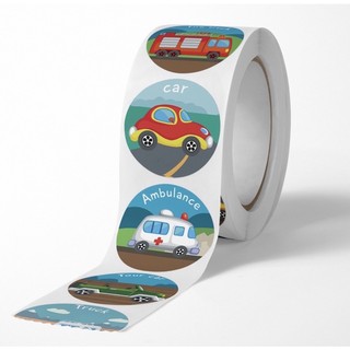 50 Stickers các loại xe cho bé
