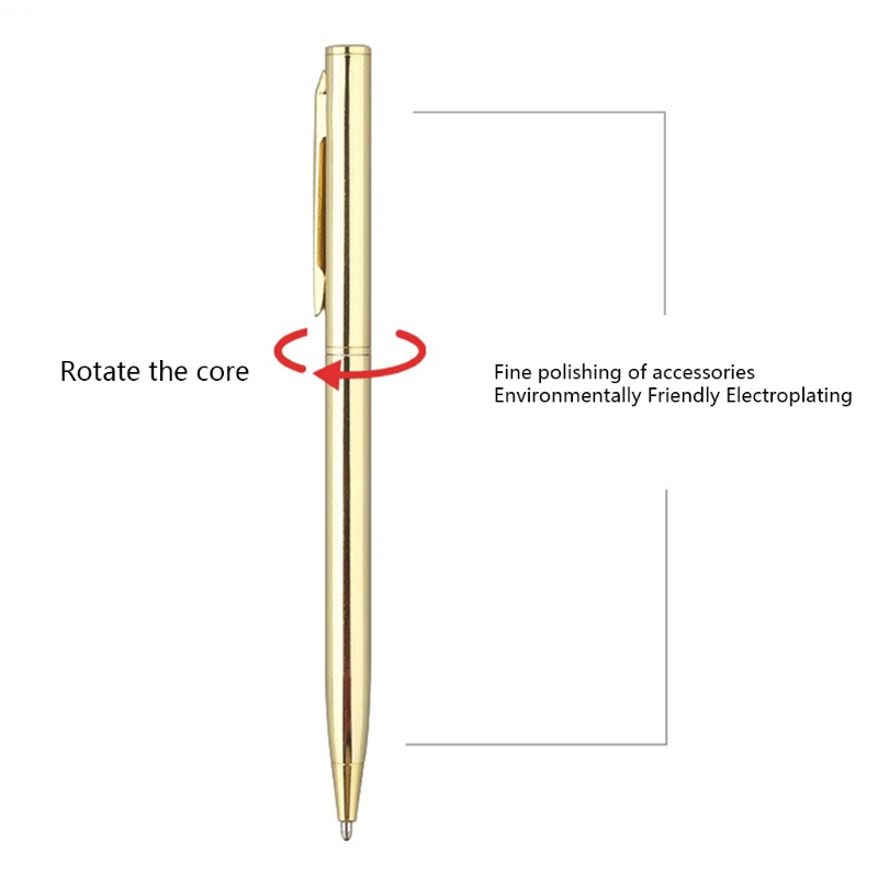 Bút ký tên bằng kim loại 1.0 màu đen mượt mà chất lượng