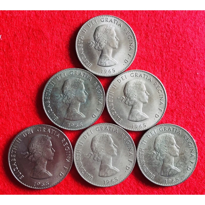 Xu siêu tầm xu tưởng niệm thủ tướng Churchill 1965 (tặng kèm hộp đựng)