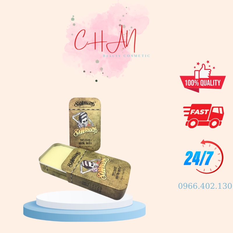 Sáp vuốt tóc Sawensito Trượt Vàng Deluxe Hair Wax 100gr tạo kiểu giữ nếp cho tóc. HÀNG CHÍNH HÃNG