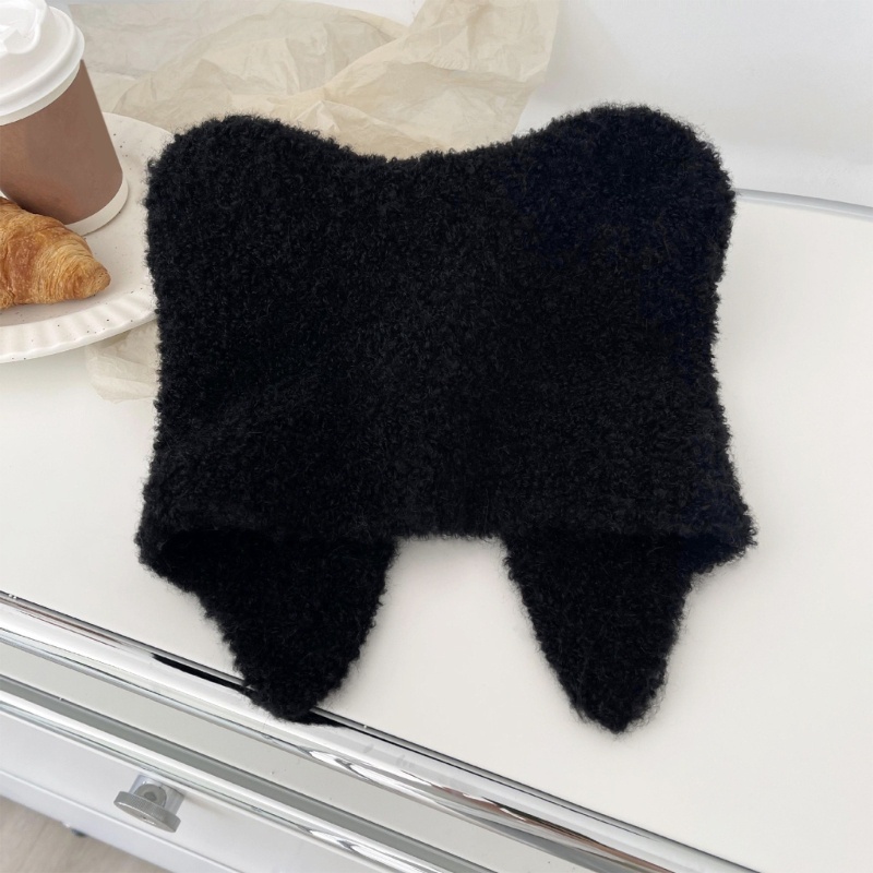 Mũ Beret Lông Cừu Hình Gấu 3D Dễ Thương Dùng Làm Đạo Cụ Chụp Ảnh Halloween