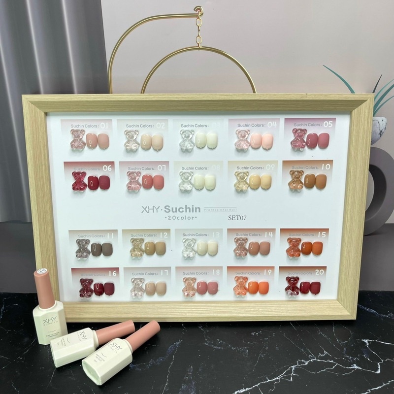 Set sơn gel 20 màu XHY ,sơn móng tay, sơn hàn quốc TẶNG BẢNG MÀU