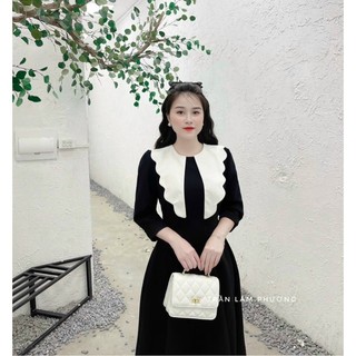 (SHOP NÀNG BÉO BIGSIZE 50KG ĐẾN 90kg) đầm xoè tay lở dự tiệc