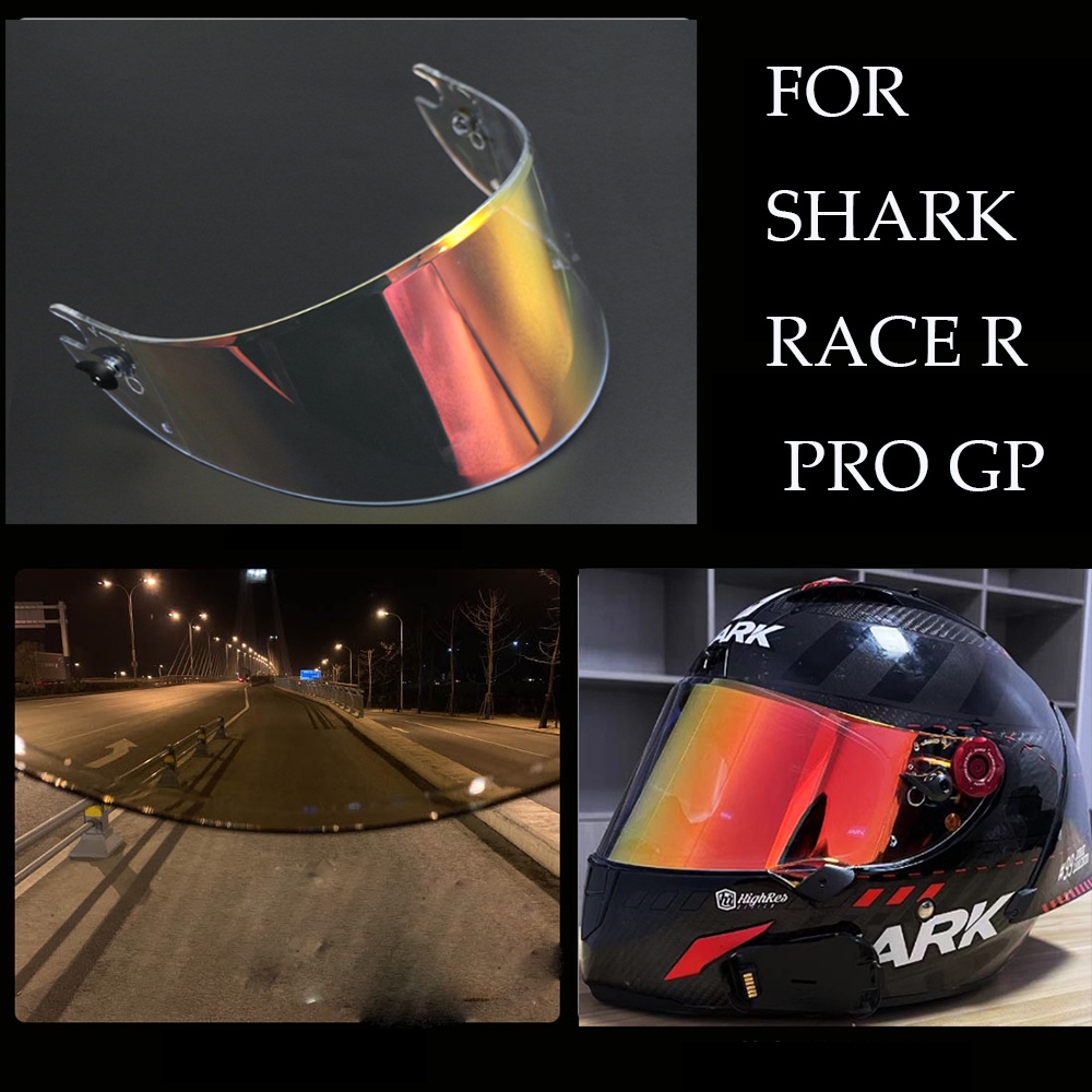Kính Chắn Nắng Bảo Vệ Mặt Dành Cho Xe Mô Tô SHARK RACE R PRO GP
