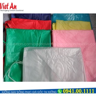 Tạp dề nhựa trong nhiều màu, chống thấm nước