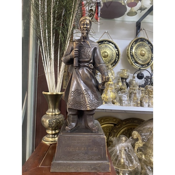 Tượng Trần Quốc Tuấn Hưng Đạo Đại Vương Bằng Đồng cao 50cm