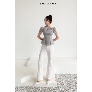 [6SIX Closet] Quần kaki loe chất co dãn dành cho nữ dày dặn không lộ