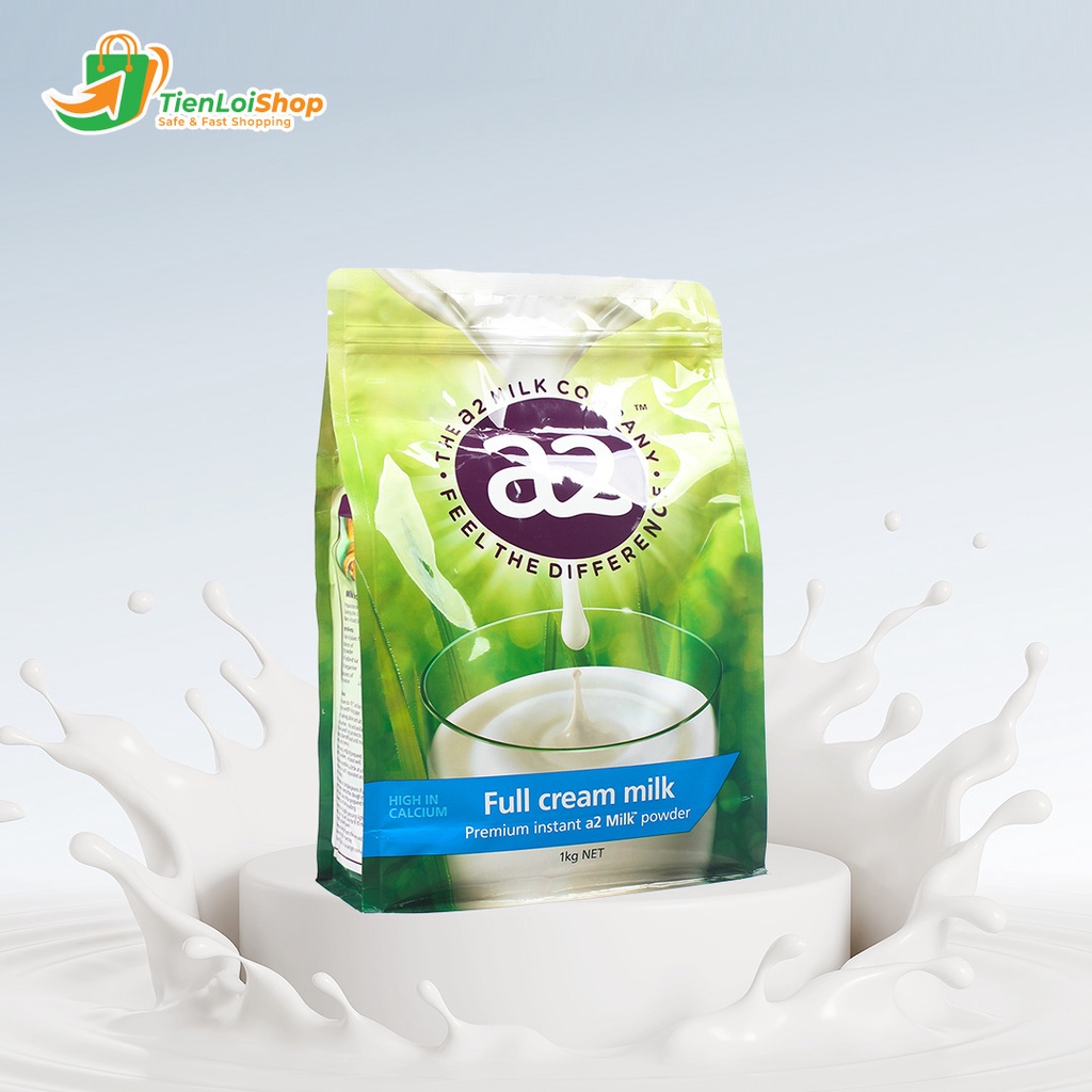Sữa Bột Tươi Nguyên Kem A2 Milk 1Kg Cho Người Lơn Và Trẻ Em Từ 1 Tuổi