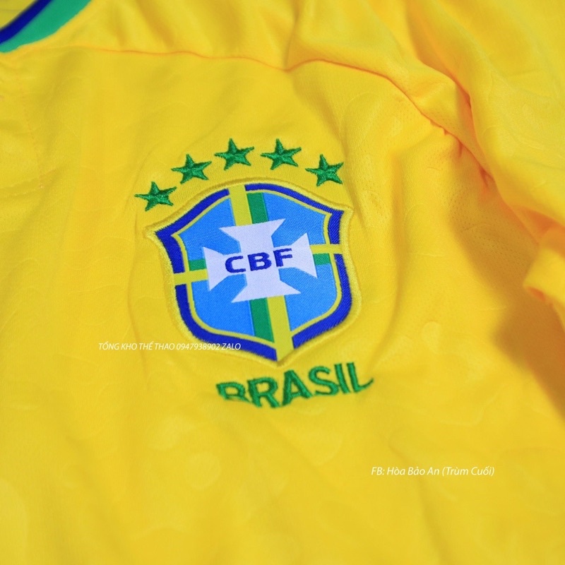 BỘ QUẦN ÁO BÓNG ĐÁ ĐT BRAZIL CAO CẤP MỚI NHẤT 2022