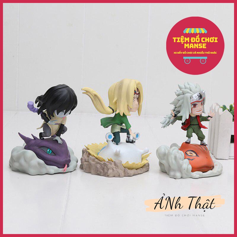 Mô Hình Chibi Naruto Jiraiya Tsunade Orochimaru