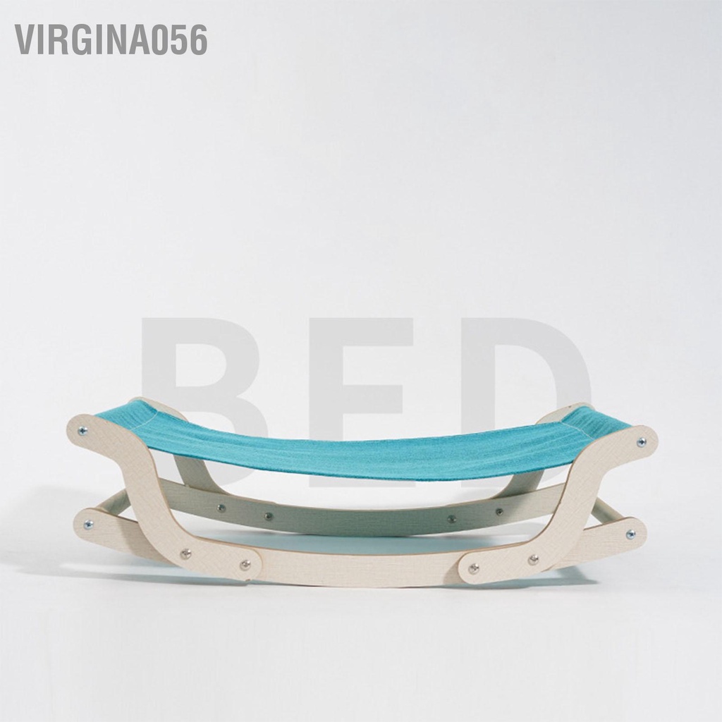 Có thể bán buôn Ghế bập bênh cho mèo 4 mùa Đa năng tối giản Gỗ thông Giường võng đồ dùng thú cưng Virgina056 Hàng giao ngay