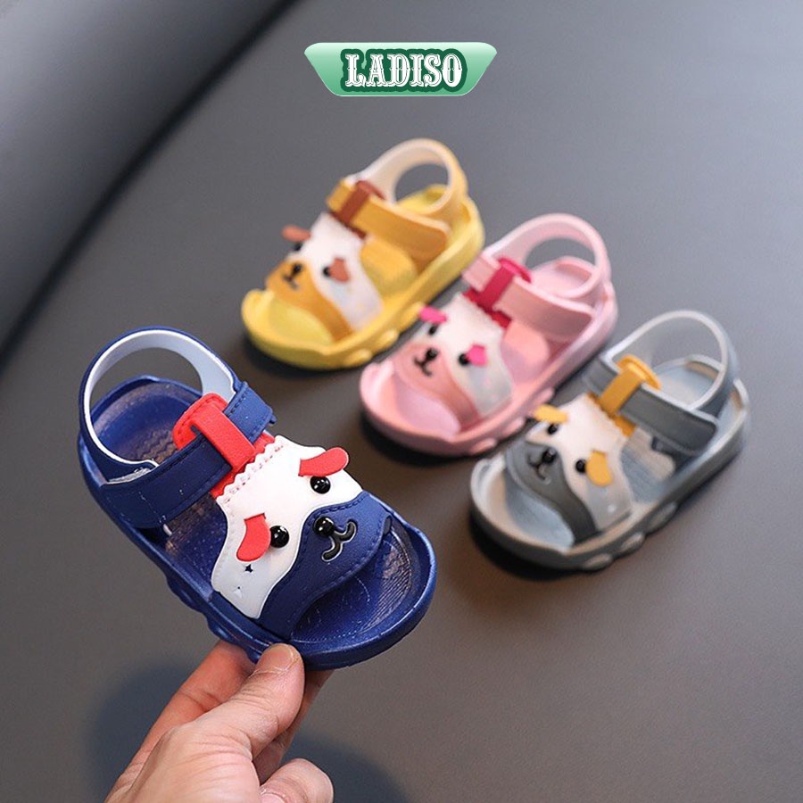 Dép quai hậu cho bé trai bé gái , sandal quai dán hình chú chó đáng yêu LADISO - TT441