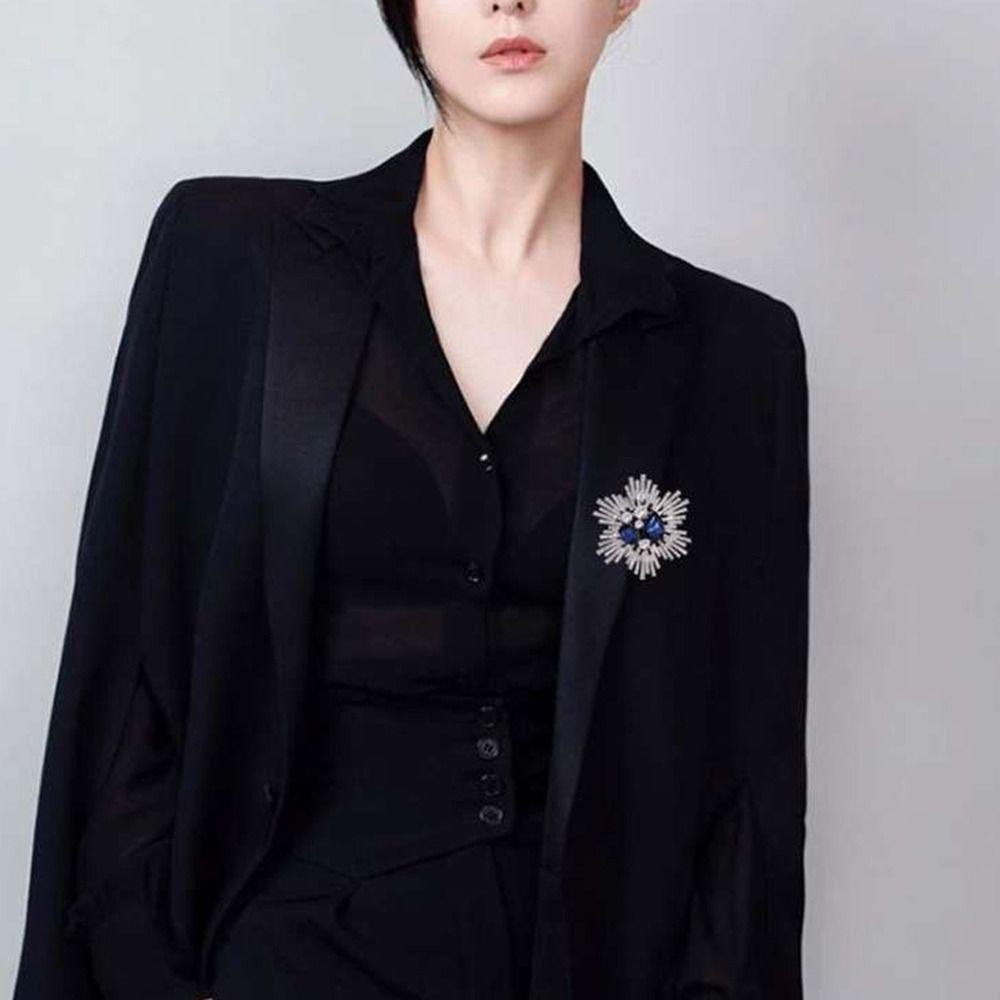Trâm Cài Áo Hình Bông Hoa Dễ Thương Sáng Tạo Cho Nữ|Bộ Đồ Vest Dáng Dài Thời Trang Thanh Lịch Cho Nữ