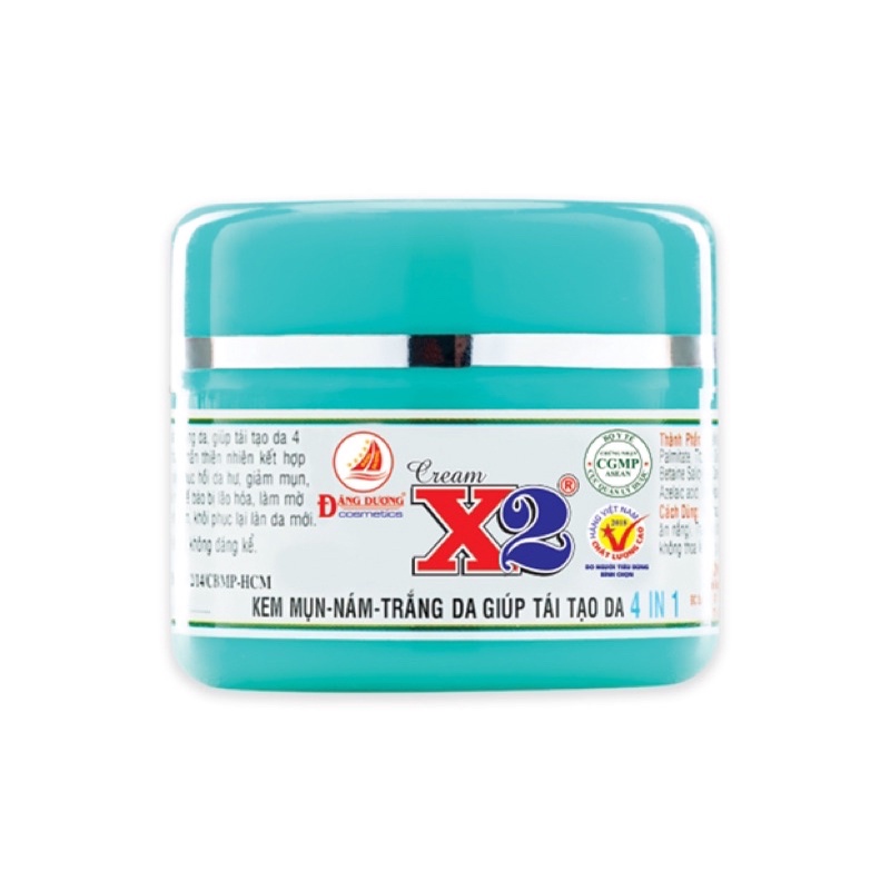 kem x2 trần mụn nám trắng da tái tạo hủ 10g