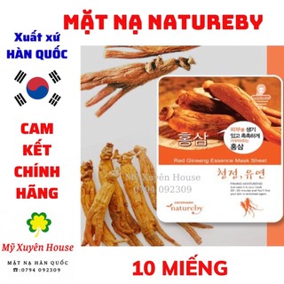 10 miếng mặt nạ dưỡng da Nhân Sâm Natureby chính hãng Hàn Quốc