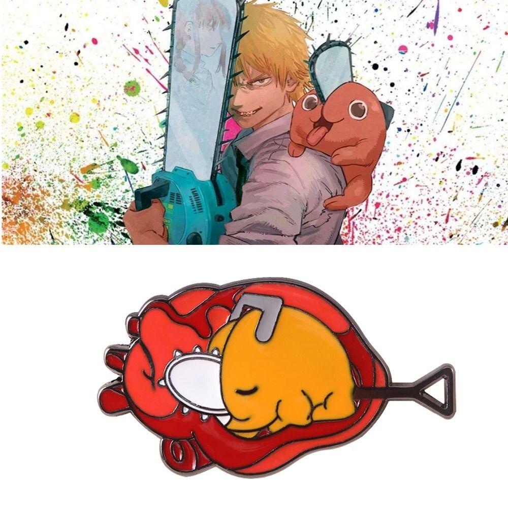 Ghim Cài Áo Hình Cưa Xích Đơn Giản Thời Trang Phong Cách Hàn Quốc Cho Nam Nữ