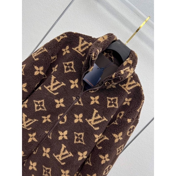Áo khoác lông cừu thời trang mùa đông Louis Vuitton LV cao cấp 2022