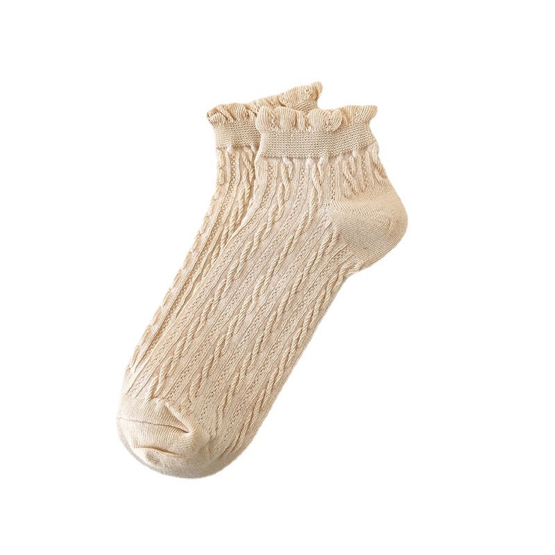 Vớ Cotton Cổ Thấp Thoáng Khí Thời Trang Mùa Hè Cho Nữ