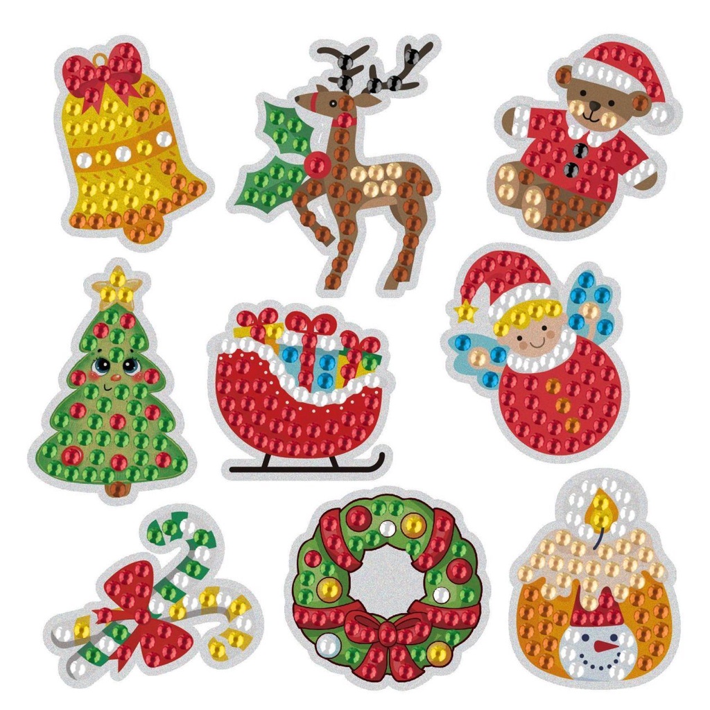 Miếng Dán Hoạt Hình Kim Cương Tự Làm Dễ Thương Trang Trí Trường Mẫu Giáo