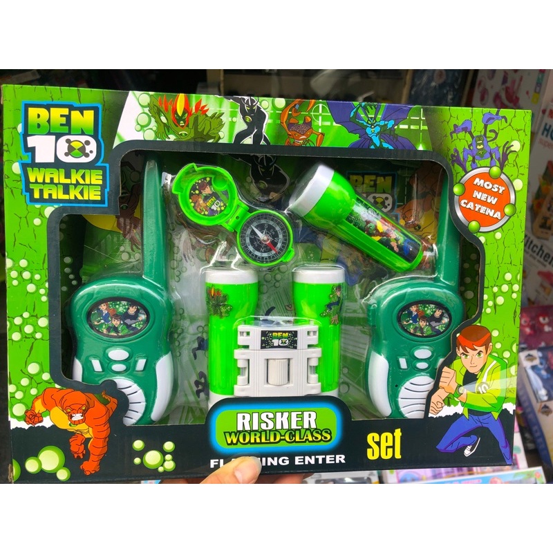 Bộ đồ chơi Ben 10 ( Bộ đàm + ống nhòm + đèn pin )