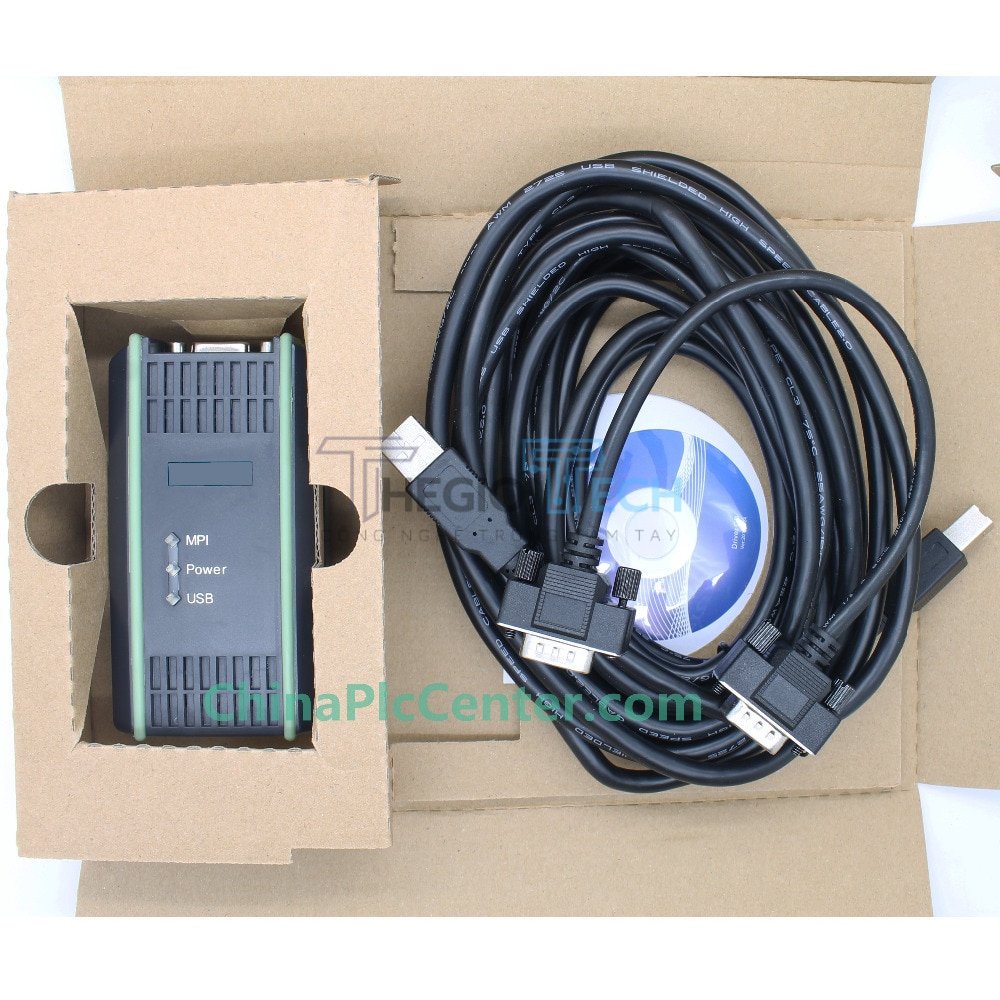 USB MPI PC Adapter USB Cho S7-200/300/400PLC MPI/DP/Ppi Lập Trình 64bit